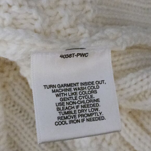 Apostrophe Short Sleeve Loose-Knit Cowlneck Sweater Dress, Cream/Ivory Color, XL - Picture 12 of 14